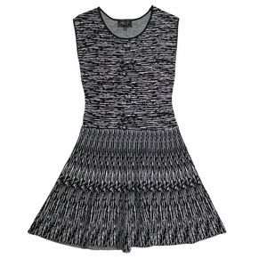Romeo + Juliet Couture Womens A Line Sweater Dress Black White Size S